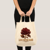 Ruby Crystal Rose – Love Never Fades Tragetasche (Vorderseite (Produkt))