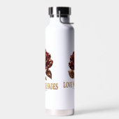 Ruby Crystal Rose – Love Never Fades Trinkflasche (Links)