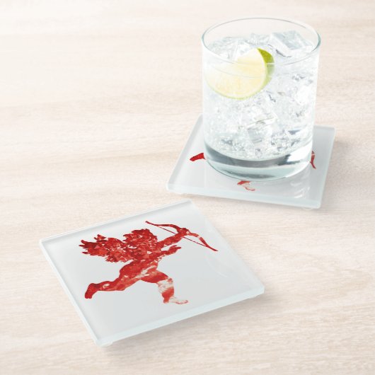 RUBY CUPID GLASUNTERSETZER (Schrägansicht)