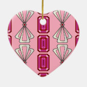 Ruby Deko Stripe Keramik Ornament (Hinten)