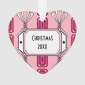 Ruby Deko Stripe Ornament (Vorderseite)