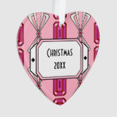 Ruby Deko Stripe Ornament (Vorderseite)