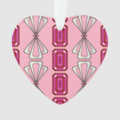 Ruby Deko Stripe Ornament (Rückseite)