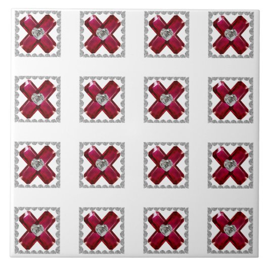 Ruby Diamond Art, Red Fliese (Vorderseite)