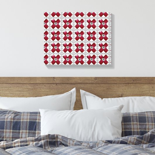 Ruby Diamond Art, Red Leinwanddruck (Insitu (Schlafzimmer))