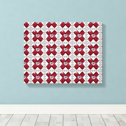 Ruby Diamond Art, Red Leinwanddruck (Insitu (Holzboden))