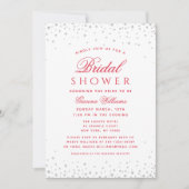 Ruby Diamonds Modern Luxus Brautparty Einladung (Vorderseite)