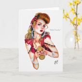 Ruby Dienstag von Elizabeth Austin Greeting Card Karte (Gelbe Blume)