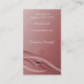 Ruby Dragonflies Business Card Visitenkarte (Rückseite)