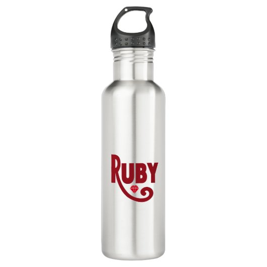 Ruby Edelstahlflasche (Vorderseite)
