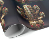 Ruby Encrusted Saguaro  Geschenkpapier (Rolleneckpunkt)