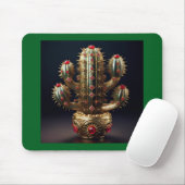 Ruby Encrusted Saguaro  Mousepad (Mit Mouse)