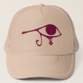 Ruby Eye of Horus Truckerkappe (Vorderseite)