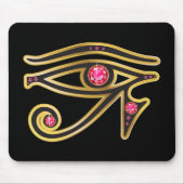 Ruby Eye von Ra in Gold Mousepad (Vorne)