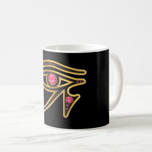 Ruby Eye von Ra in Gold Tasse (VorderseiteRechts)