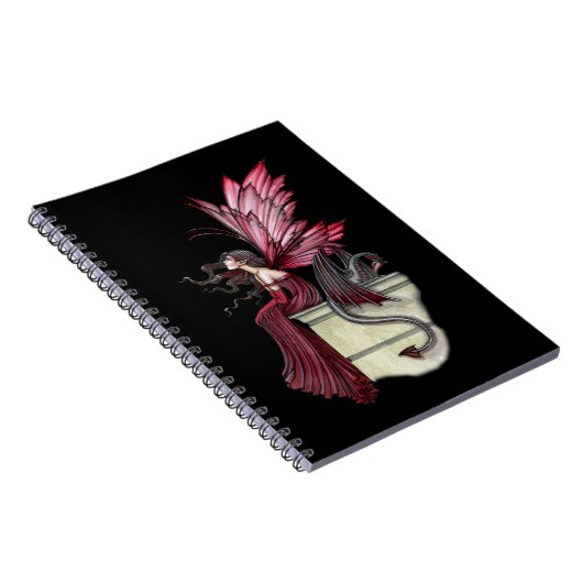 Ruby Fairy und Dragon Notebook Notizblock (Rechte Seite)