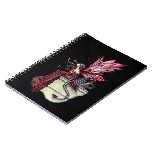 Ruby Fairy und Dragon Notebook Notizblock (Linke Seite)