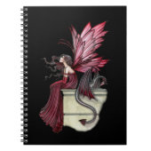 Ruby Fairy und Dragon Notebook Notizblock (Vorderseite)