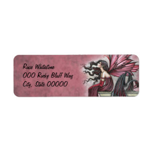 Ruby Faiy und Dragon Fantasy Art