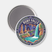 Ruby Falls Tennessee Magnet (Vorderseite/Rückseite)