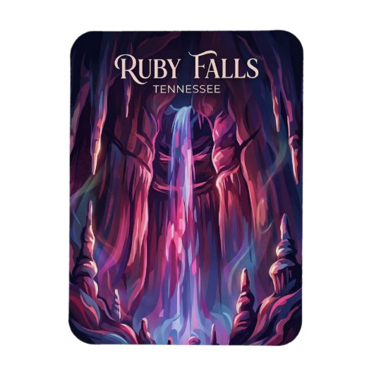 Ruby Falls Tennessee Magnet (Vertikal)