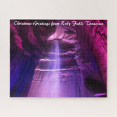 Ruby Falls Tennessee. Weihnachtsgrüße Puzzle (Horizontal)