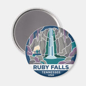 Ruby Falls USA Magnet (Vorderseite/Rückseite)
