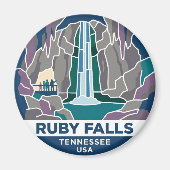 Ruby Falls USA Magnet (Vorne)