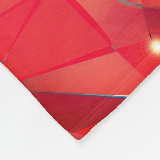 Ruby Fleece Blanket zum 40. Jahrestag (Ecke)