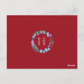 Ruby Floral Bluebells zum 40. Jahrestag Postkarte (Rückseite)