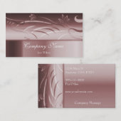 Ruby Floral Business Card Visitenkarte (Vorne/Hinten)