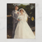 Ruby Floral Foto Einladung zum 40-jährigen Jubiläu (Rückseite)