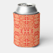 Ruby Floral: Tribal Geometric Pattern. Dosenkühler (Kanne Rückseite)