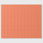 Ruby Floral: Tribal Geometric Pattern. Geschenkpapier (Flach)