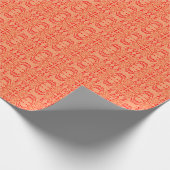 Ruby Floral: Tribal Geometric Pattern. Geschenkpapier (Ecke)