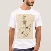 Ruby gekrönt Wren (Kinglet) Audubon Birds Amerika T-Shirt (Vorderseite)