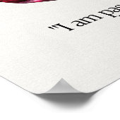 Ruby Gem Crystal Meaning Card Poster (Ecke)