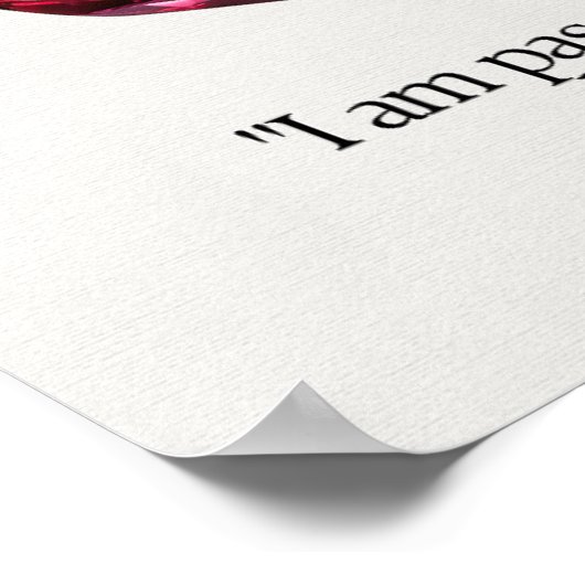 Ruby Gem Crystal Meaning Card Poster (Ecke)