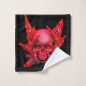 Ruby GEM skull Badhandtuch Set (Waschlappen)