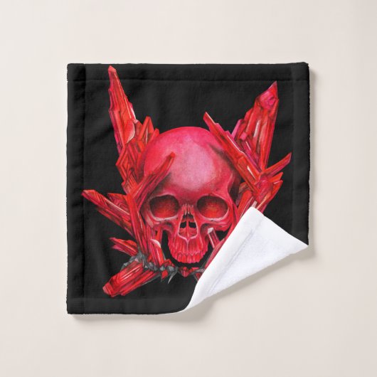 Ruby GEM skull Badhandtuch Set (Waschlappen)