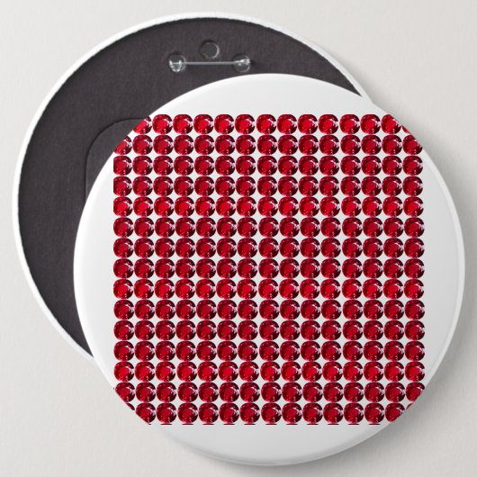 Ruby Gemstone Art, Red Button (Vorne & Hinten)