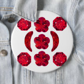 Ruby Gemstone Art, Red Button (Beispiel)