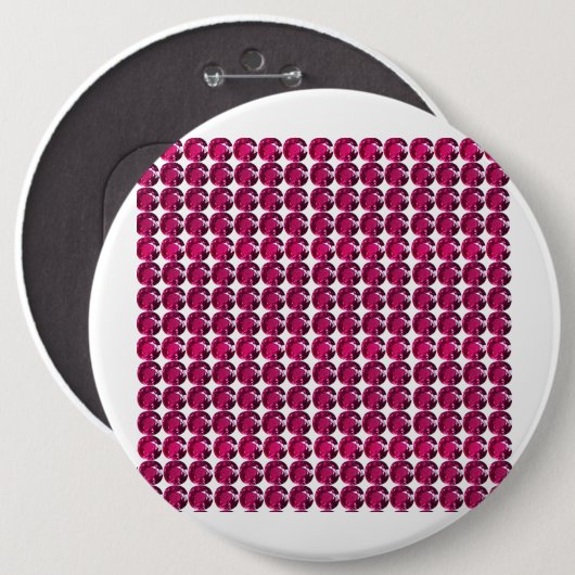 Ruby Gemstone Art, Red Button (Vorne & Hinten)
