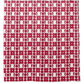 Ruby Gemstone Art, Red Duschvorhang (Vorderseite)