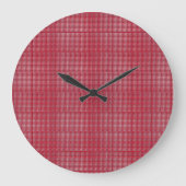 Ruby Gemstone Art, Red Große Wanduhr (Vorderseite)