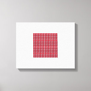 Ruby Gemstone Art, Red Leinwanddruck
