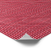 Ruby Gemstone Art, Red Poster (Ecke)