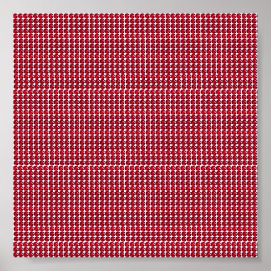 Ruby Gemstone Art, Red Poster (Vorne)