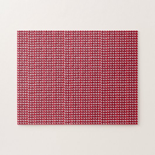 Ruby Gemstone Art, Red Puzzle (Horizontal)