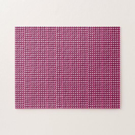 Ruby Gemstone Art, Red Puzzle (Horizontal)